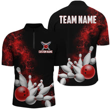 Load image into Gallery viewer, Custom Red Strike Bowling Shirts For Men And Women Bowling Team Jerseys Bowling League Shirts IPHW5469