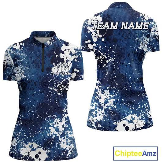 Blue and white sports jersey with 'Team Name' text on a white background