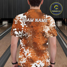 Load image into Gallery viewer, Person wearing a custom bowling shirt with 'TEAM NAME' on the back in a bowling alley.