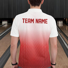 Load image into Gallery viewer, Custom Name Red Bowling Jerseys For Men, Bowling League Polo Shirt Bowler Outift IPHW10656