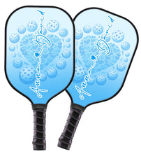 Load image into Gallery viewer, 1PC Custom Blue Heart Pickleball Paddle For Men And Women, Valentines Pickleball Couple IPHW8194