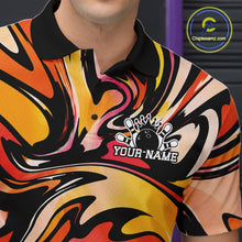 Load image into Gallery viewer, Colorful polo shirt with a logo and 'Your Name' text on a dark background