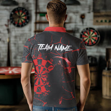 Load image into Gallery viewer, Men Darts shirts Custom black and red reaper skull Darts Team Jerseys, Darts gifts NQS9481