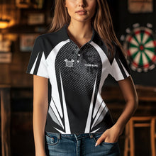 Load image into Gallery viewer, Personalized Black and White Darts Shirts For Women Custom Darts Team Jerseys NQS9489
