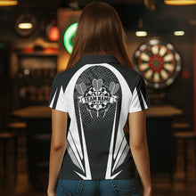 Load image into Gallery viewer, Personalized Black and White Darts Shirts For Women Custom Darts Team Jerseys NQS9489