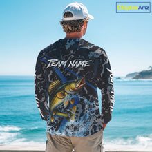 Load image into Gallery viewer, Custom Walleye Fishing Camo Long Sleeve Fishing Shirts, Personalized Walleye Fishing Team Jerseys NQS9938