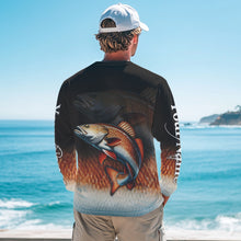 Load image into Gallery viewer, Redfish fishing scales Custom name sun protection personalized fishing gifts, Redfish fishing jerseys NQS9685
