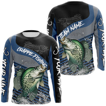 Load image into Gallery viewer, Custom Crappie Fishing Long Sleeve Fishing Shirts, Personalized Crappie Fishing Team Jerseys NQS
