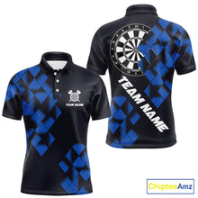 Load image into Gallery viewer, Personalized Black and Blue Darts Board 3D Printed Men Dart Shirts Custom Cool Dart Jerseys For Team NQS11567