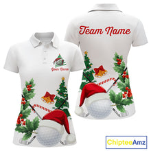 Load image into Gallery viewer, Christmas golf ball clubs Women's polo golf shirts Custom Christmas team golf jerseys NQS10805