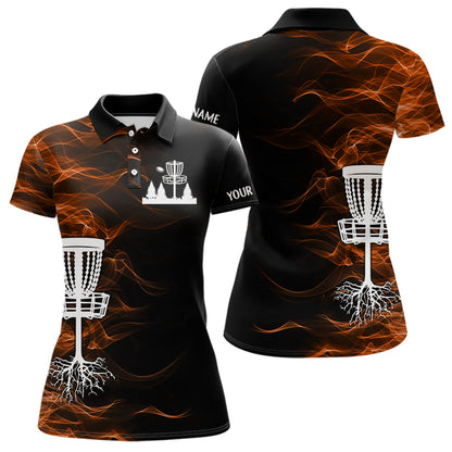 Orange smoke black Disc Golf Shirts custom team disc golf basket Unisex disc golf outfits NQS11200