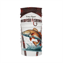 Load image into Gallery viewer, Redfish fishing red camo Custom Name 3D Fishing Shirts UV Protection Gift For Fisherman NQS5168