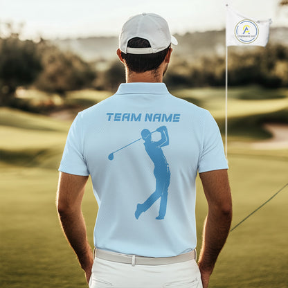 Blue Men golf polo shirts custom golf outfits for men, Gift for golf lovers NQS10850