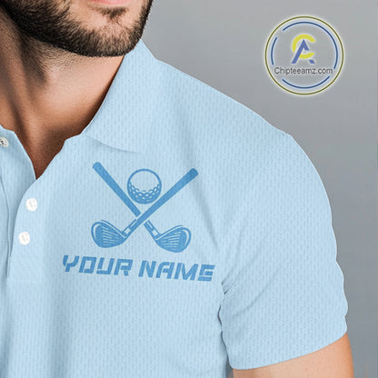 Blue Men golf polo shirts custom golf outfits for men, Gift for golf lovers NQS10850