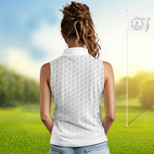 Load image into Gallery viewer, Women sleeveless golf polo shirts Texas flag patriotic custom ladies golf shirts, gift for the golfers NQS9968