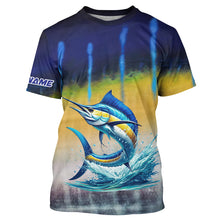 Load image into Gallery viewer, Personalized Marlin Fishing jerseys, Marlin scales UV protection performance saltwater fishing shirt NQS5254