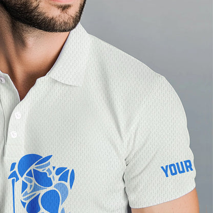 Blue Leopard argyle pattern matching golf shirt for couples custom his and hers matching golf outfits NQS9736