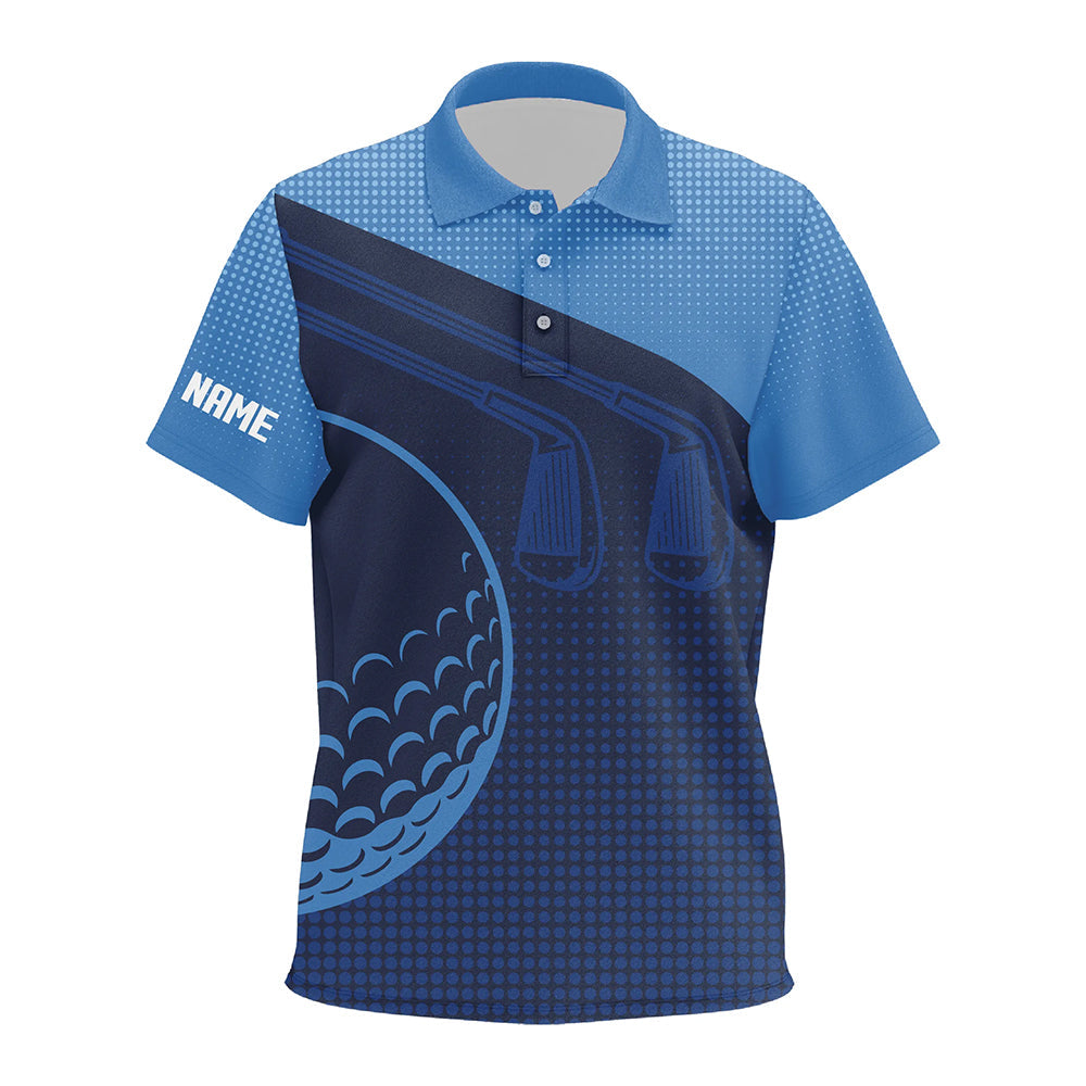 Personalized Multi-Color Kid Golf Polo Shirts, Golf ball Golf Outfits For Kid NQS7544