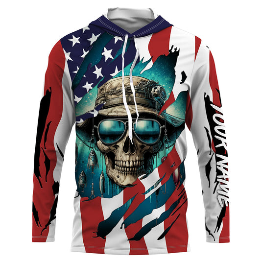 Fish Reaper American fisherman custom fishing shirts UV protection NQS910