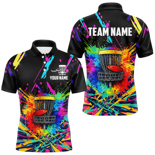 Personalized Colorful Disc Golf Polo, T-shirt, Hoodie Disc Golf Team Jerseys, Disc Golf Gifts NQS11375