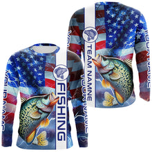 Load image into Gallery viewer, Custom Crappie Fishing Long Sleeve Fishing Shirts, Personalized Crappie Fishing Team Jerseys NQS