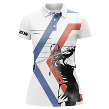Load image into Gallery viewer, Womens golf polo shirts custom white golf wear women's clothes, golf team outfit NQS7832