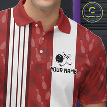 Load image into Gallery viewer, Customized Retro Bowling Team Shirts For Men That's some bowshit Funny Bowling Pattern Jerseys| Red NQS11509
