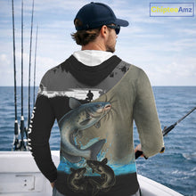 Load image into Gallery viewer, Catfish fishing scales customize performance long sleeves Fishing shirts, Catfish fishing jerseys NQS11562