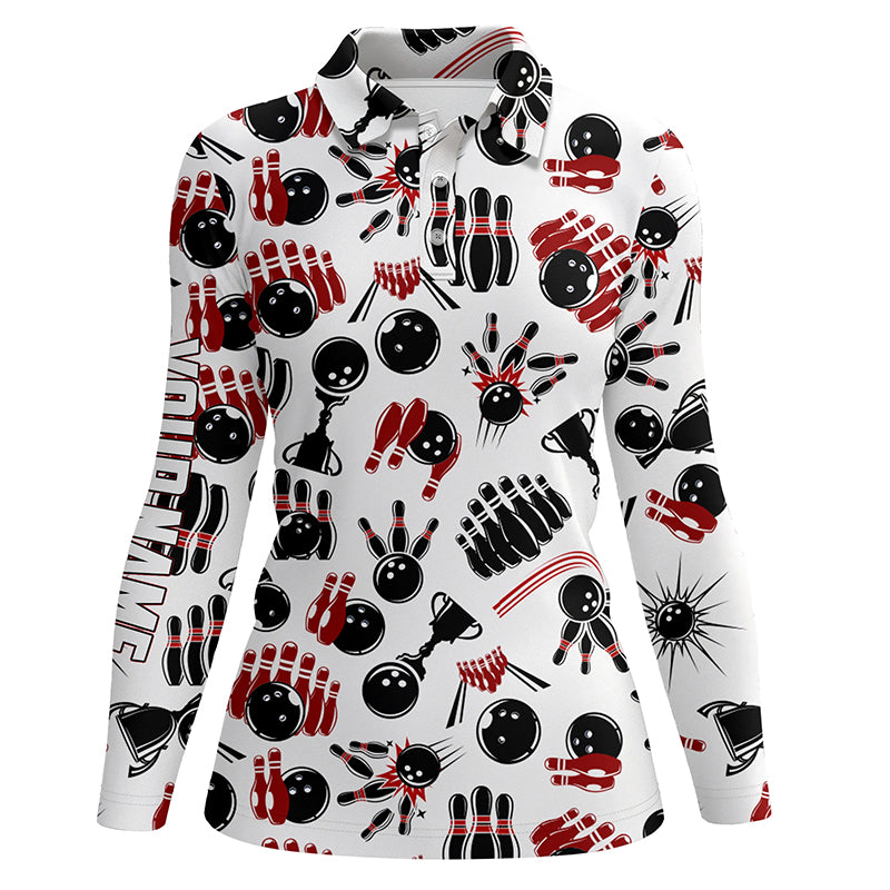 personalized bowling shirt for women – custom name design side view