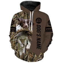 Load image into Gallery viewer, English Springer Spaniel Hunting Dog Custom Name Camo Shirts, Hunting Gifts FSD4079KYC