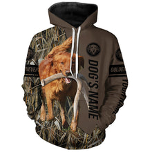 Load image into Gallery viewer, Red Golden Retriever Hunting dog customized Name Shirt, camo and brown color FSD4680