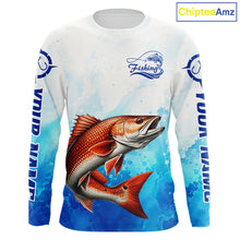 Load image into Gallery viewer, Redfish Fishing Long Sleeve Gift For Men Deep Sea Saltwater Angler Ocean Adventure 