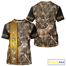 Load image into Gallery viewer, Forest Camo Deer Hunting Shirt, Deer Buck With Full All Over 3D For Deer Hunters NHT344