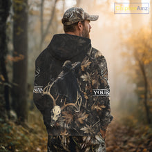 Load image into Gallery viewer, Deer Hunting Grim Reaper Camouflage Shirts for Deer Hunters, Hunting Hoodie For Men NHT358