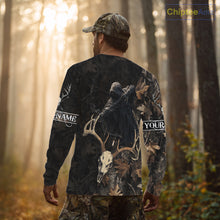 Load image into Gallery viewer, Deer Hunting Grim Reaper Camouflage Shirts for Deer Hunters, Hunting Hoodie For Men NHT358