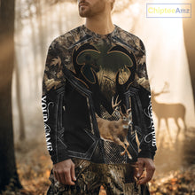 Load image into Gallery viewer, Deer Hunting Shirt 3D All-Over Print Deer with Camo Forest, Gift for Deer Hunters Men NHT360