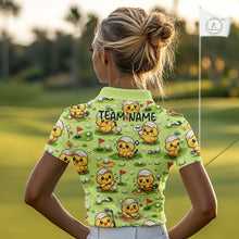 Load image into Gallery viewer, Funny Chicken Golf Polo Shirt For Womens, Cute Chicken With Golf Shirts For Team NHT542