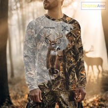 Load image into Gallery viewer, Beautiful Deer Hunting 3D Shirt All-Over Print with Deer Buck, Camouflage For Deer Hunters NHT248