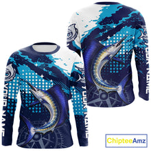 Load image into Gallery viewer, Custom Sailfish Long Sleeve Fishing Shirts For Men, Design Sailfish Fishing Jerseys NHT632