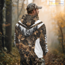 Load image into Gallery viewer, Whitetail Deer Hunting Custom Name Camo Shirt, Deer Hunting Shirt NHT332