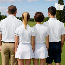 Load image into Gallery viewer, Canada Flag Personalized Golf Pattern Ball Polo Shirts Patriotic Golf Shirts For Womens NHT677