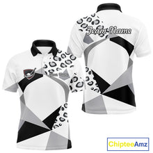 Load image into Gallery viewer, Geometric Leopard Fusion Performance Mens Golf Polo Shirt, Golf Gift For Men NHT722