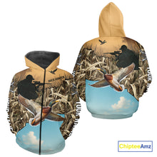 Load image into Gallery viewer, Duck Hunting Camo Shirt For Duck Hunters, Best Hoodie Hunting Gifts NHT373