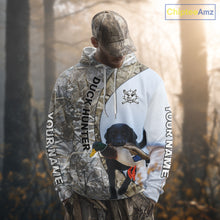 Load image into Gallery viewer, Duck Hunting Winter Camo Black Lab 3D All-Over Printed Shirt, Gift for Waterfowl Hunters NHT250