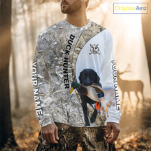 Load image into Gallery viewer, Duck Hunting Winter Camo Black Lab 3D All-Over Printed Shirt, Gift for Waterfowl Hunters NHT250