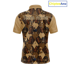 Load image into Gallery viewer, Funny Dog Pattern Golf Polo Shirt For Team, Best Golf Dog Custom Pet For Golf Lovers NHT566
