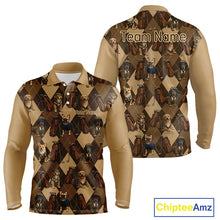 Load image into Gallery viewer, Funny Dog Pattern Golf Polo Shirt For Team, Best Golf Dog Custom Pet For Golf Lovers NHT566