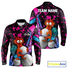 Load image into Gallery viewer, Colorful Funny Chicken Golf Jersey for Men Golf League Team Shirt