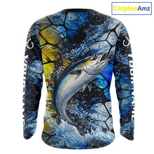 Load image into Gallery viewer, Tuna Fishing Customize Name Long Sleeve Fishing Shirts, Personalized Tuna Fishing Gift NHT438
