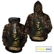 Load image into Gallery viewer, Duck Hunting Camouflage US Flag Custom 3D All Over Printed Shirts Personalized Hunting gift NHT106